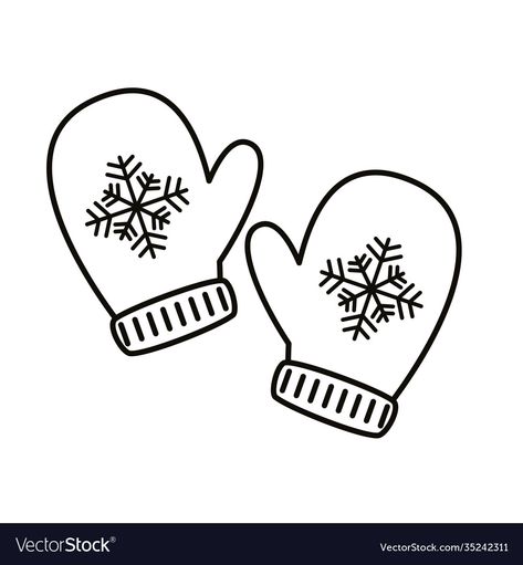 Christmas Gloves Illustration, Cookie Transfers, Gloves Illustration, Christmas Vector Illustration, Christmas Gloves, Advent Calendar Fillers, Punch Needling, Embroidered Hair Bows, Happy Merry Christmas