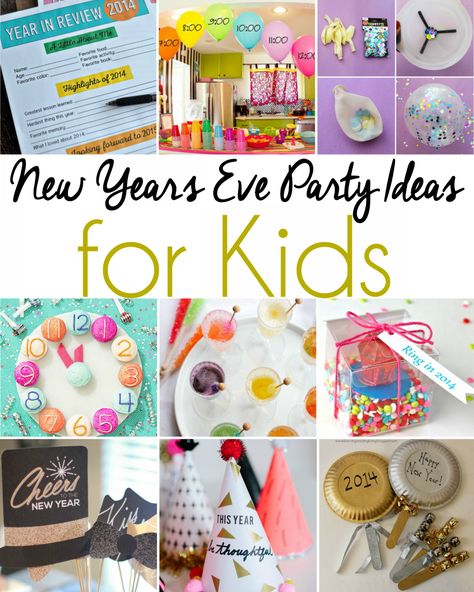 New Years Eve Party Ideas for Kids Noon Years Eve Party, New Year Eve Kids Activities, New Years For Kids, New Years Eve With Kids, Nye Kids, Kids Nye, Nye Activities, Noon Years Eve, New Years Kids