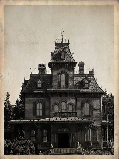 Halloween Barn, Victorian Gothic Mansion, Vampire House, Gothic Homes, Phantom Manor, Mansion Homes, Addams Familie, Gothic Mansion, Family Houses