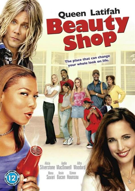 Beauty Shop (2005) Alicia Silverstone, Movie To Watch List, Girly Movies, Kevin Bacon, I Love Cinema, Queen Latifah, Bradley Cooper, It Movie Cast, Family Movies