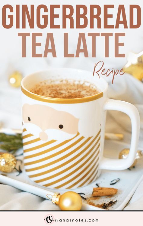 Gingerbread Latte Recipe, Gingerbread Tea, Warm Drinks Recipes, Chai Tea Latte Recipe, Chai Tea Recipe, Tea Latte Recipe, Hot Drinks Recipes, Tea Drink Recipes, Drinks Tea