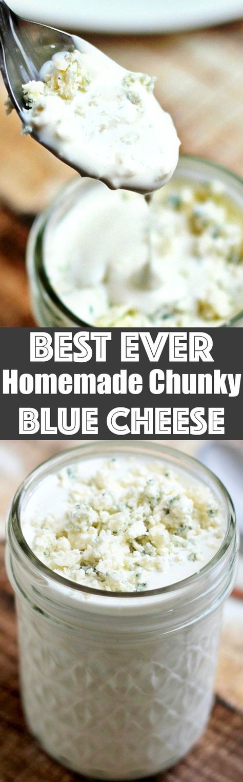 Blue Cheese Dressing Recipe, Blue Cheese Crumbles, Bleu Cheese Dressing, Salad Dressing Recipes Homemade, Blue Cheese Dressing, Homemade Salads, Homemade Salad Dressing, Salad Dressing Recipes, Dressing Recipe