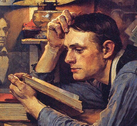 Norman Rockwell - The Law Student (detail) John Maynard Keynes, Norman Rockwell Art, Duncan Grant, Rockwell Paintings, Norman Rockwell Paintings, Vanessa Bell, Water Watercolor, Bloomsbury Group, Eye Illustration