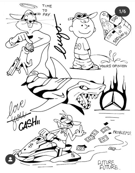 Tatoo Inspiration, Graffiti Tattoo, Tattoo Outline Drawing, Tattoo Flash Sheet, Doodle Tattoo, Old School Tattoo Designs, Sketch Tattoo Design, Tattoo Stencil Outline, Tattoo Art Drawings