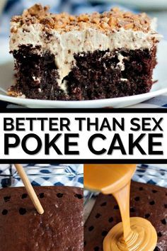 Easy Poke Cake, Better Than Anything Cake, Bts Cake, Quick Dessert Recipes, Boy Birthday Party Ideas, Poke Cake Recipes, Poke Cakes, Poke Cake, Best Cake