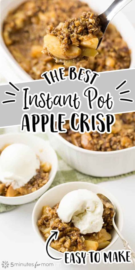 Instant Pot Apple Crisp, Easy Apple Crisp Recipe, Apple Crisp Recipe, Apple Crisp Easy, Pot Recipes Easy, Fruit Crisp, Crisp Apple, Apple Crisp Recipes, Crisp Recipe