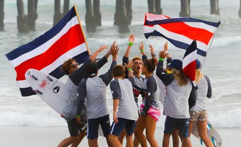 Costa Rica finishes eighth in World Junior Surfing Oct 2015 - Championship -The Tico Times Surf In Costa Rica, Oceanside California, Costa Rican, Costa Rica, The Good Place, Surfing, Around The Worlds, California, Sports