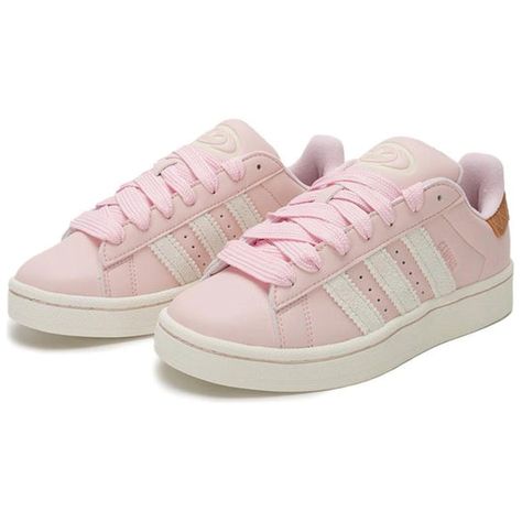 (WMNS) adidas Originals Campus 00s 'Pinkk White' IH3280 - KICKS CREW 00 Campus Adidas, Teacher Tennis Shoes, Trendy Fall Shoes For Women, Cute Shoes To Buy, Pink Adidas Campus 00s, Adidas Shoes Campus 00, Adidas Campus 00s Colors, Beige Adidas Campus, Womens Addidas Shoes