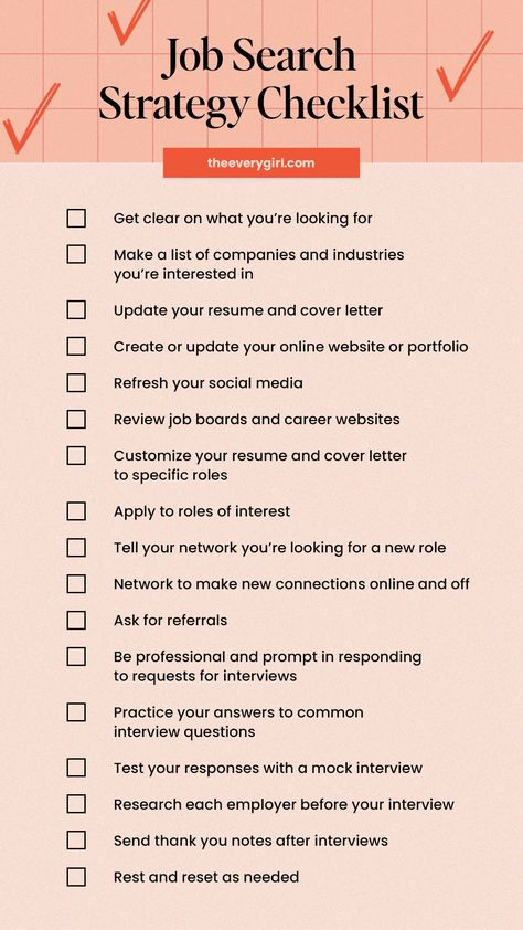 8 Job Search Strategies You Should Know | The Everygirl Job Search Motivation, Job Interview Prep, Job Interview Answers, Job Interview Advice, Talk To People, Interview Advice, Resume And Cover Letter, Job Advice, Job Seeking