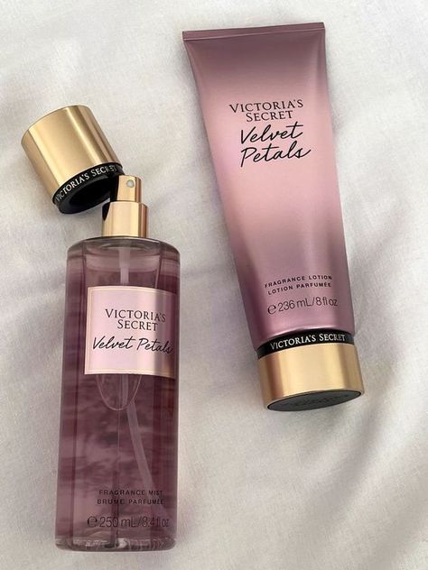 Indulge in the luxurious allure of Victoria's Secret Velvet Petals Perfume and Body Cream! 🌹✨ Immerse yourself in the enchanting fragrance of velvet petals, elegantly captured in this perfume. Paired with the rich, hydrating body cream, this duo provides a sensory experience that lingers all day. Elevate your scent game with Victoria's Secret – shop now for the epitome of floral sophistication! 🌺💖 #VictoriasSecret #VelvetPetals #PerfumeAndCream @ssiirenixx Victoria Secret Perfume Body Spray, Perfume Victoria Secret, Profumo Victoria Secret, Victoria Secret Body Spray, Victoria's Secret Perfume, Victoria Secret Body Mist, Victoria Secret Lotion, Alat Makeup, Victoria Secret Fragrances