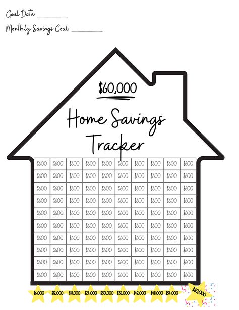 Money Saving Challenge Free Printable, Savings Challenge Printable Free, Free Savings Challenge, Saving For A House, Saving Money Chart, Budget Challenge, Money Chart, Savings Challenge Printable, Money Saving Methods