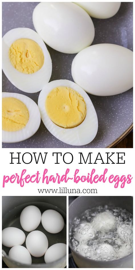 How to boil the perfect egg - this simple tutorial shows you how to get the perfect hard boiled eggs that are easy to peel and have no gray rings! #perfecthardboiledeggs #hardboiledeggs #perfecteggs #eggs #howtohardboileggs Creative Egg Recipes, Easy Hard Boiled Eggs, Egg And Grapefruit Diet, Boiled Egg Recipes, Cooking Hard Boiled Eggs, Perfect Boiled Egg, Boil Eggs, Peeling Hard Boiled Eggs, Making Hard Boiled Eggs