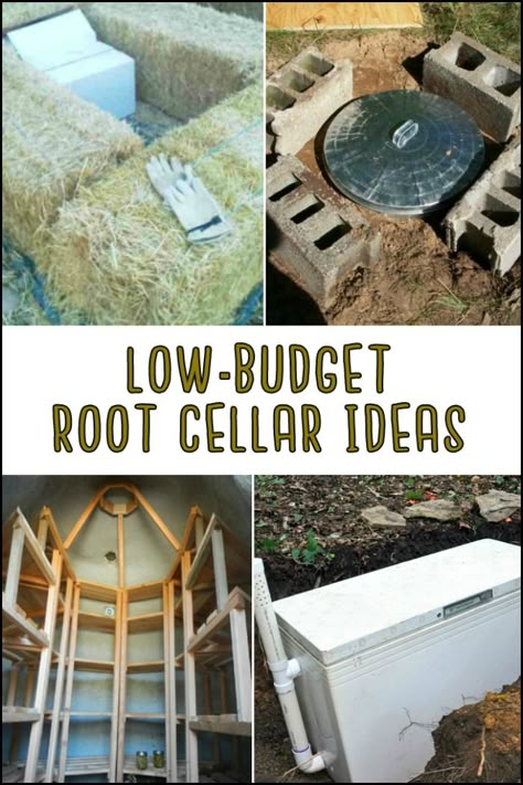 Straw Bale Root Cellar, Diy Prepper Projects, Diy Root Cellar Cheap, Diy Food Cellar, Easy Root Cellar, Diy Root Cellar In Garage, Homemade Root Cellar, Root Cellar Diy, Building A Root Cellar