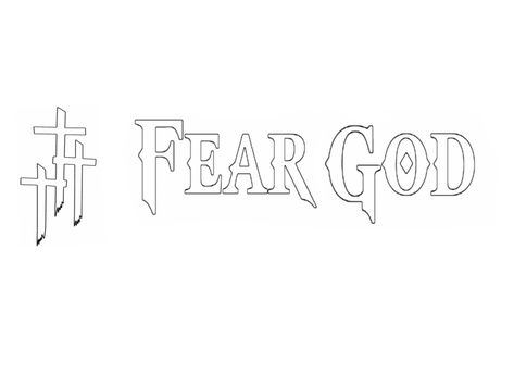 Fear God Stencil, God First Tattoo Stencil, Hands Of God Tattoo Design, Only Fear God Tattoo, Fear No Evil Tattoo Men, Fear God Tattoo Stencil, Fear God Tattoo Men, Forearm Tattoo Stencils For Men, Fear God Tattoo