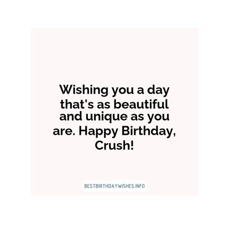 Birthdays are a wonderful opportunity to express your love and appreciation for the special people in your life. If you have a crush, their birthday i... | # #BirthdayWishes Check more at https://www.ehindijokes.com/birthday-wishes-for-crush/ Best Birthday Wishes For Crush, Birthday Wish To Crush, How To Wish Happy Birthday To Crush, Birthday Messages For Crush, Birthday Quotes For Crush, Birthday Message For Crush, Happy Birthday To Crush, Birthday Wishes For Guy Best Friend, Crush Birthday Wishes