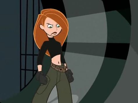 Imgur: The most awesome images on the Internet Hair, Black, Trousers, Red Hair, Disney, Kim Possible, A Woman, Pants, Green