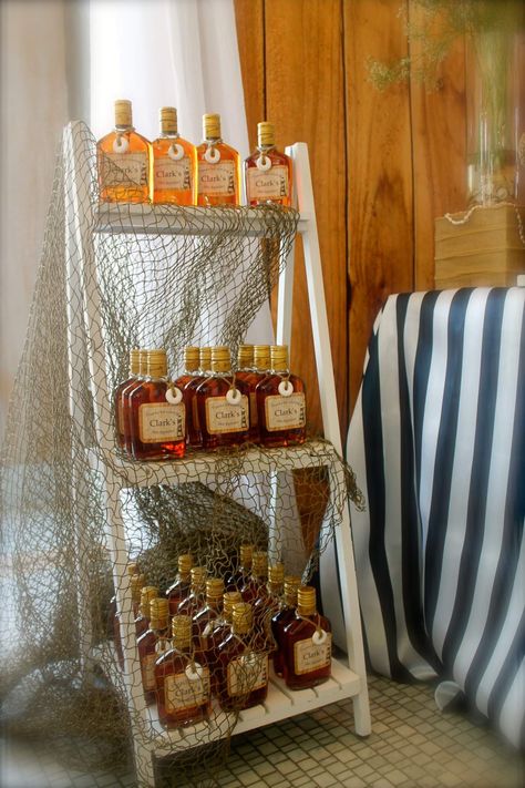 Hennessy / Beach / Nautical Birthday Party Ideas | Photo 10 of 12 | Catch My Party Hennessy Party, Nautical Birthday Party, Nautical Birthday, Adult Birthday Party, Catch My Party, Birthday Party Ideas, Ideas Photo, 50th Birthday, Photo 1