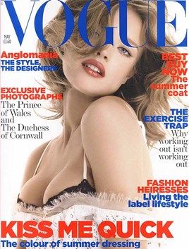 MAY 2006:   EDITOR: Alexandra Shulman  COVER: Patrick Demarchelier  MODEL: Natalia Vodianova Natalia Vodianova Style, Vogue British, Vogue Photo, Vogue Magazine Covers, Magazine Vogue, Vogue Archive, Patrick Demarchelier, Vogue China, Fashion Magazine Cover