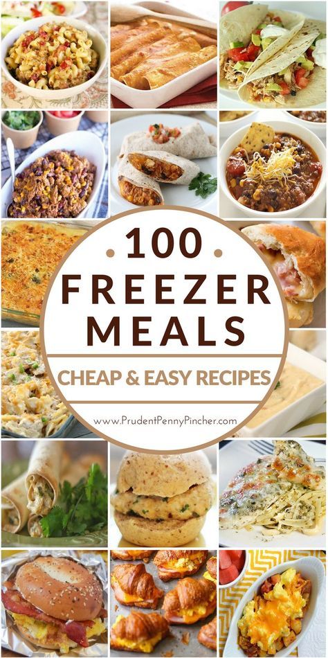 100 Cheap & Easy Freezer Meals Meals Cheap, Freezer Dinners, Slow Cooker Freezer Meals, Freezer Friendly Meals, Freezable Meals, Cooking Rice, Freezer Meal Planning, Make Ahead Freezer Meals, Healthy Freezer Meals