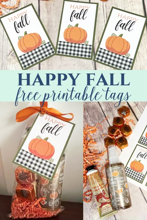 Happy Fall Gift Tags - Leah With Love Fall Soap Gift Tag, First Day Of Fall Gifts For Teachers, Happy Fall Gift Ideas, September Gift Ideas, Fall Themed Thank You Gifts, Diy Fall Gift Bags, Neighbor Gifts For Fall, Fall Teacher Gifts Free Printable, Fall Basket For Teachers