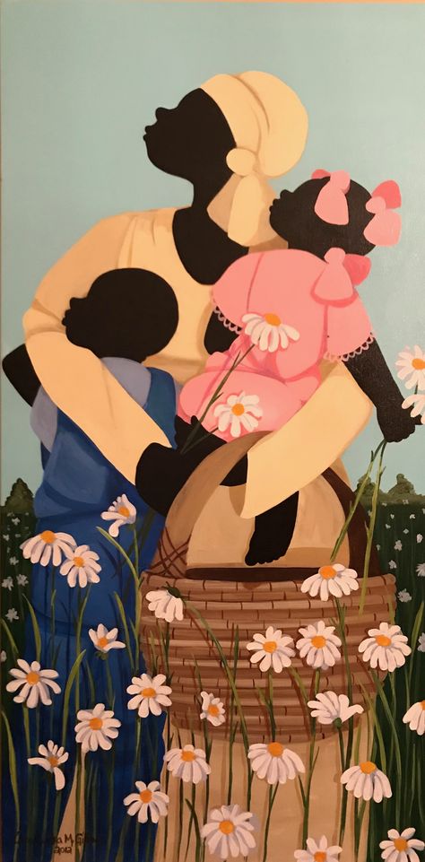 Dave East, Picking Flowers, Black Art Painting, Naive Art, Art Galleries, Black Art, Beautiful Paintings, Flower Art, Black Friday