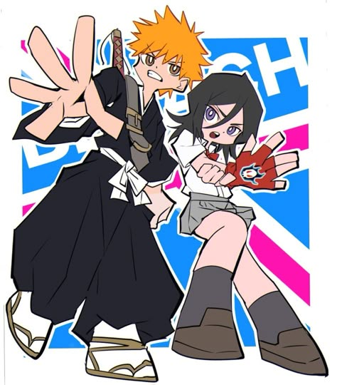 Ichigo Rukia, Rukia Bleach, Bleach Rukia, Bleach Funny, Ichigo Y Rukia, Ichigo And Rukia, Bleach Anime Art, Bleach Fanart, Bleach Characters