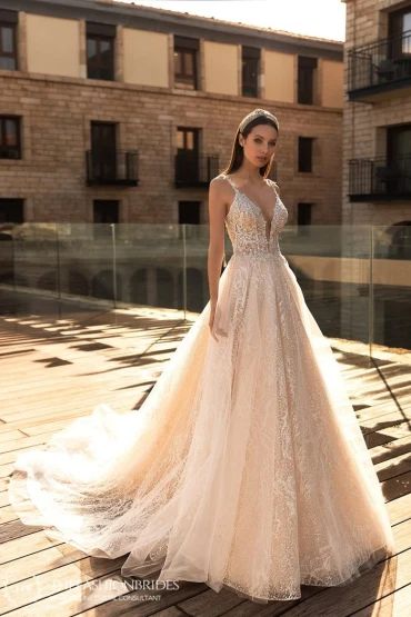 Ida Torez 2020 Fall Bridal Collection – The FashionBrides Beach Wedding Dress Boho, Royal Wedding Dress, African Wedding Dress, Layered Tulle Skirt, Wedding Boho, A Line Wedding Dress, Ivory Wedding Dress, Wedding Dress Couture, Couture Wedding