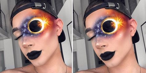 foto de eclipse solar Solar Eclipse Makeup, James Charles, Unique Makeup, Sfx Makeup, Creative Makeup Looks, Solar Eclipse, Creative Makeup, Mind Blown, Makeup Artist