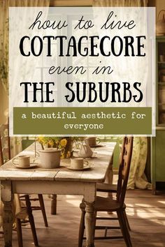 Discover the magic of Cottagecore with our beginner's guide to one of the prettiest and most whimsical trends of the decade. From fashion and décor inspiration to garden ideas, we'll help you embrace the Cottagecore aesthetic and create your very own enchanting, countryside haven. Cottagecore Rental Ideas, Vintage Homestead Aesthetic, Cottagecore Style Guide, Cottagecore Porch, Homestead Vibes, Fantasy Cottagecore, Modern Cottage Homes, Cottagecore Ideas, Cottagecore Lifestyle