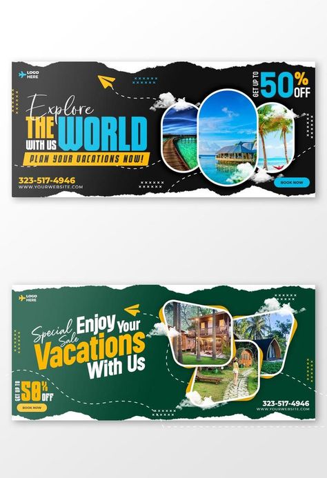 Travel and tourism facebook cover template#pikbest#templates Tourism Billboard Design, Travel Cover Design, Web Banner Ideas, Travel Banner Design Ideas, Tourism Design Ideas, Facebook Cover Ideas, Google Banner Design, Traveling Images, Cover Facebook Design