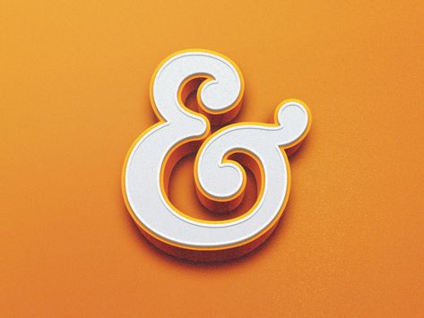 Ampersand Decor, Magic Letters, Drop Cap Letters, Ampersand Sign, Teaching Graphic Design, 3d Lettering, Sign Writing, Typo Logo, Punctuation Marks