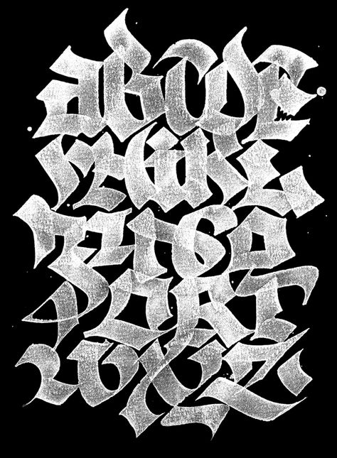 Calligraphic daily exercise Alphabet Graffiti, Tattoo Fonts Alphabet, Graffiti Lettering Alphabet, Graffiti Art Letters, Lettering Styles Alphabet, Tattoo Lettering Styles, Graffiti Lettering Fonts, Alfabet Letters, Tattoo Lettering Fonts