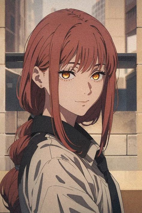 Makima Pfp Anime, Makima Profile Picture, Anime Powerful Characters, Powerful Anime Women, Chainsaw Man Pixel Art, Makima Chainsawman Anime, Makima Eyes, Miss Makima, Makima Manga