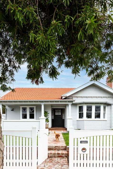 Bungalow Front Porch Ideas, Bungalow Exterior Makeover, California Bungalow Exterior, 1940s Bungalow, Californian Bungalow, 1920s Bungalow, House Makeovers, House Front Porch, California Bungalow