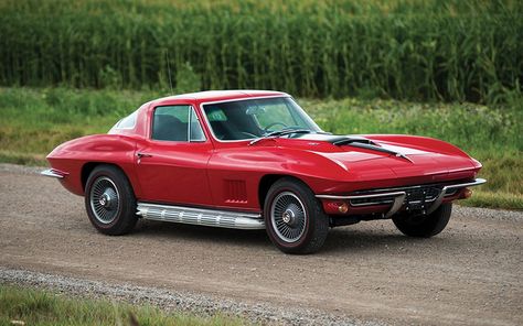 Live The American Dream With A ‘67 Corvette Sting Ray | InsideHook 67 Corvette, Red Corvette, Chevrolet Corvette Stingray, Corvette Stingray, Chevy Corvette, American Sports, Unique Cars, Classic American, Stingray