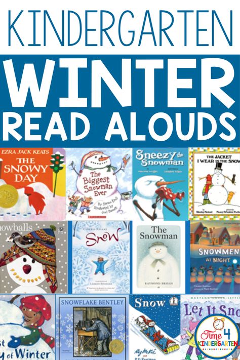 Preschool Read Alouds, January Read Alouds, Winter Reading Activities, Read Alouds Kindergarten, Winter Read Alouds, Reading School, January Books, Toddler Board, Emergent Literacy