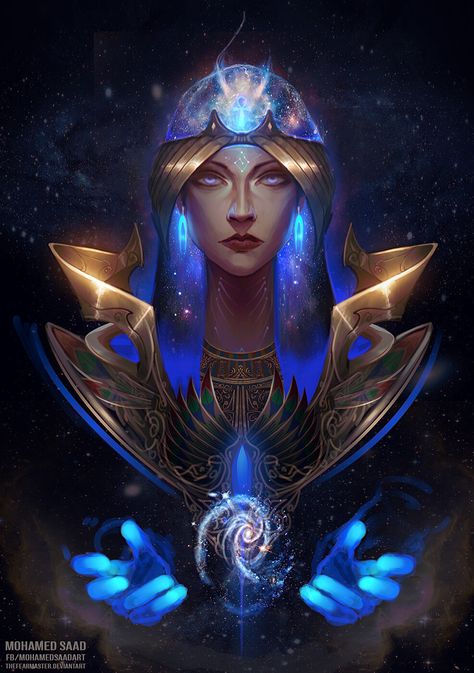 Sky God Art, Nut Goddess, Goddess Of The Sky, Sky Goddess, Goddess Of Light, Angelo Guerriero, Akali League Of Legends, Goddess Artwork, Egyptian Goddess