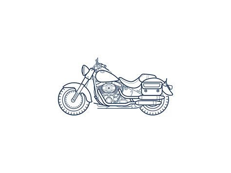 Harley-davidson by 东海青 Harley Davidson Outline Tattoo, Harley Davidson Motorcycles Tattoo Ideas, Minimalist Harley Davidson Tattoo, Simple Harley Davidson Tattoo, Motorcycle Tattoo Stencil, Harley Davidson Outline, Mini Motorcycle Tattoo, Motorcycle Tattoo Harley Davidson, Harley Davidson Motorcycles Drawing Easy