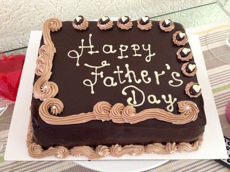 Father's Day - chocolate-coffee cake Fathers Day Sheet Cake, Fancy Chocolate, Online Birthday Cake, Chocolate Cake With Coffee, Sheet Cake Designs, Online Cake Delivery, Fathers Day Cake, Cake Decorating Classes, Chocolate Lava