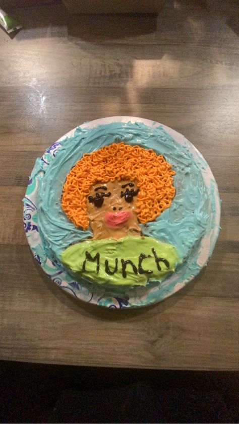 #cake #design #munch Cute Cakes To Make With Friends, Cake Decorating Funny Ideas, Cakes To Make With Friends Funny, Silly Cake Designs, Cake To Make With Friends, Fun Cakes To Make With Friends, Cake Decorating Ideas Funny, Cake Inspo Funny, Funny Cakes To Make