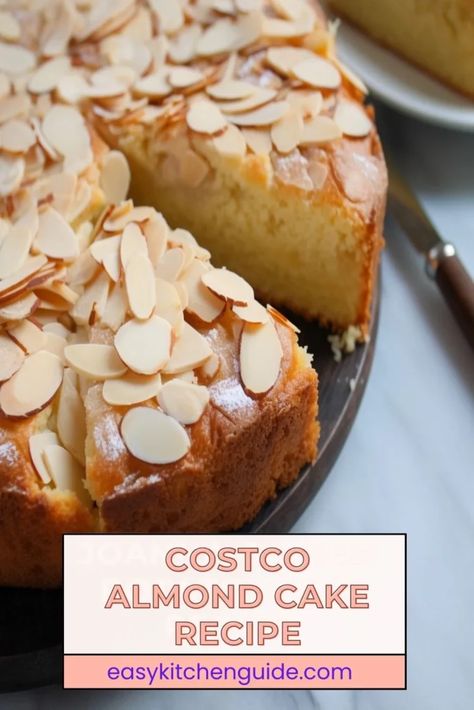 Last Updated on October 3, 2023 No one can resist the deliciousness of almond cake – with its sweet buttery flavor, and light and airy texture, this amazing treat is sure to be a hit at any gathering. From birthday parties to family gatherings, everyone will love it. Get ready for a treat when you ... <a title="Costco Almond Cake Recipe – Easy Kitchen Guide" class="read-more" href="https://easykitchenguide.com/costco-almond-cake-recipe/" aria-label="More on Costco Almond Cake Rec... Toasted Almond Cake Recipe, French Almond Cake Recipe, Easy Almond Cake, Flourless Almond Cake, Almond Sponge Cake, Gluten Free Pumpkin Recipes, Almond Flour Cakes, Almond Cake Recipe, Cream Cheese Desserts