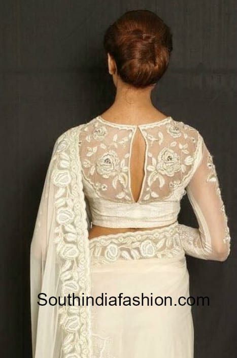 Saree Blouse Back Neck Designs, Saree Blouse Back, Net Saree Blouse Designs, Lace Blouse Design, Netted Blouse Designs, Blouse Back Neck, Eastern Fashion, Backless Blouse Designs, Saree Blouse Neck Designs