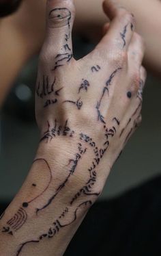 #BEAUTY, #RELATIONSHIPS #Fashion #Animals #Outfits #Winter Outfits #Animals Asemic Writing Tattoo, Elian Script Tattoo, Hand Tattoo Script, Wrist To Hand Tattoo, Elian Script, Forearm Tattoo Placement, Barbarian Tattoo, Crazy Tattoos, Tato Henna