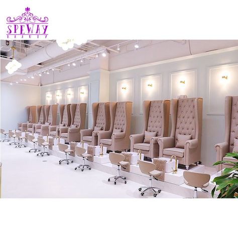 Pedicure Chair Ideas, Pedicure Bowls, Salon Design Ideas, Nail Salon Interior Design, Nail Salon Interior, Spa Pedicure Chairs, Spa Interior Design, Spa Pedicure, Pedicure Chair