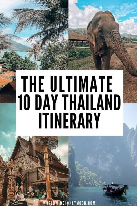 10 Days In Thailand, Honeymoon Itinerary, Thailand Travel Destinations, Thailand Honeymoon, Thailand Itinerary, Thailand Vacation, Thailand Adventure, Thailand Travel Tips, Thailand Travel Guide