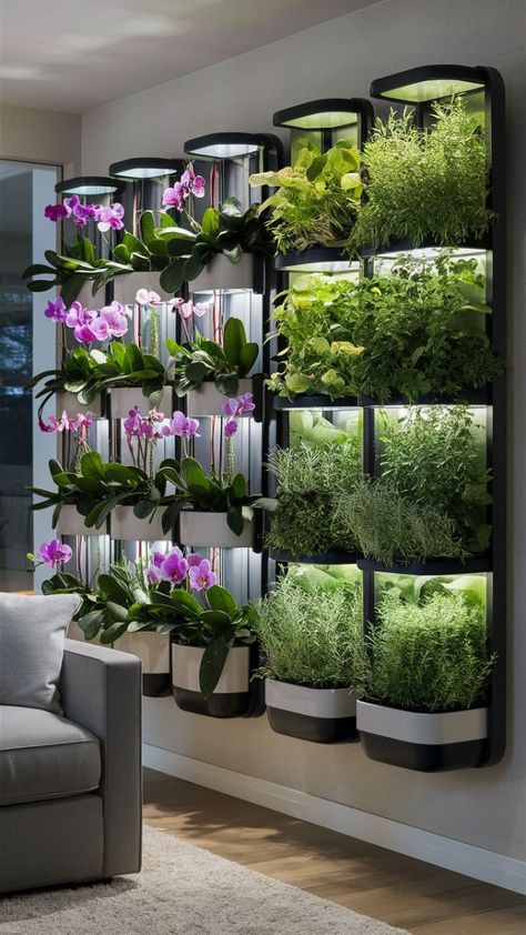 Indoor Herb Wall, Plant Walls, Orchid Wall, Kitchen Compost, Indoor Plants Styling, Indoor Farming, Hydroponic Systems, Gardening Equipment, Plant Store