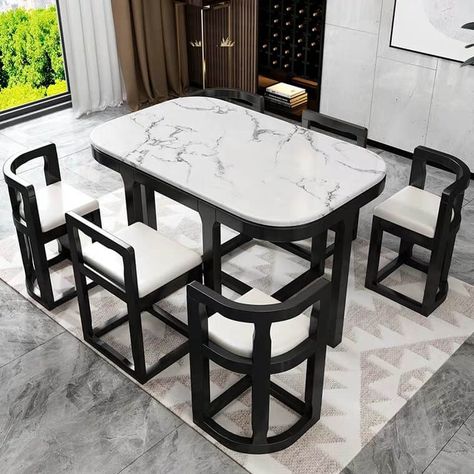 35 Super Smart Space-Saving Table Designs For Every Small Space - Engineering Discoveries Hiasan Dalaman Dapur, Space Saving Dining Table, Space Saving Table, Dining Table Design Modern, Unique Dining Tables, Dinning Room Design, Convertible Furniture, Metal Furniture Design, Table Designs