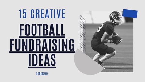 Football Fundraising Ideas, Easy Fundraising Ideas, Easy Fundraising, Football Fundraiser, Easy Fundraisers, Charity Run, Team Fundraiser, Fundraiser Ideas, Football Tournament