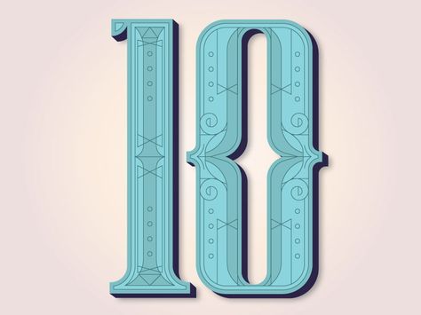 The Number 10 Issue {love those intricate lines} // Alex Perez 10 Number Design Fonts, 10 Typography, Typography Numbers, Typography Design Inspiration, Creative Typography Design, Currency Design, Virtual Background, Junior League, Type Inspiration