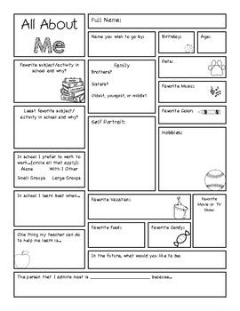 All About Me Poster Ideas High School, All About Me 4th Grade, Get To Know Your Students, All About Me For Adults, About Me Middle School, Student All About Me, All About Me Middle School, All About Me High School, All About Me Template High School